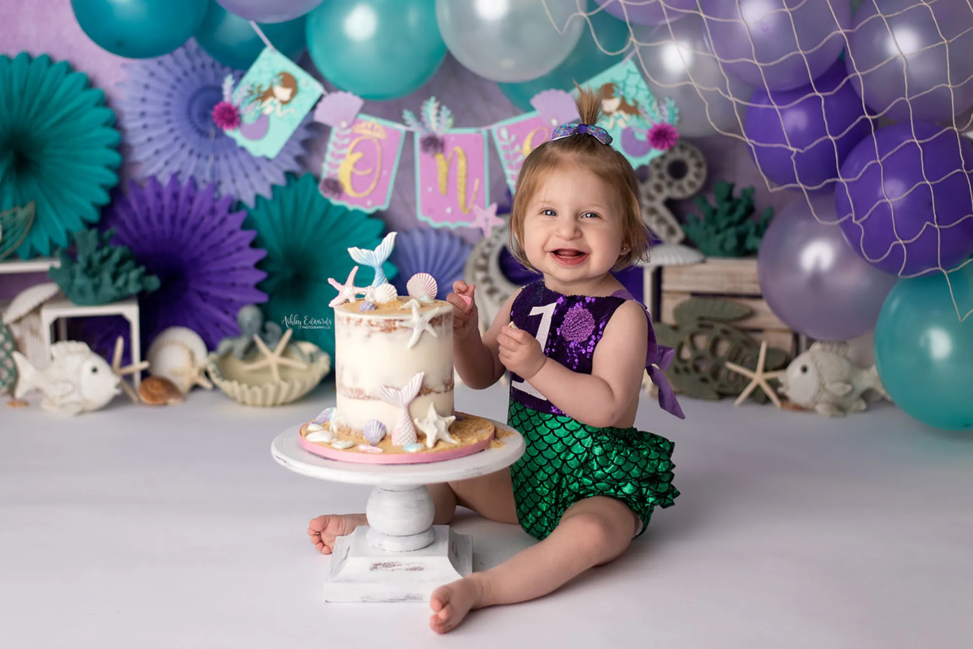 mermaid first birthday outfit