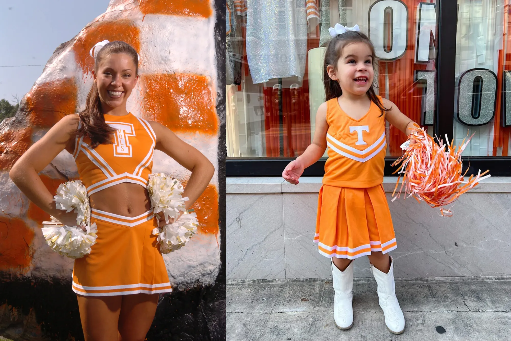 tennessee vols cheerleader outfit